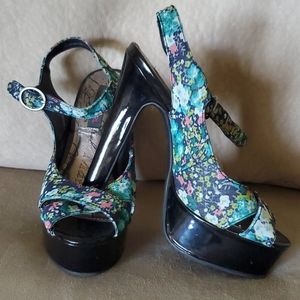 Material Girl Floral heels